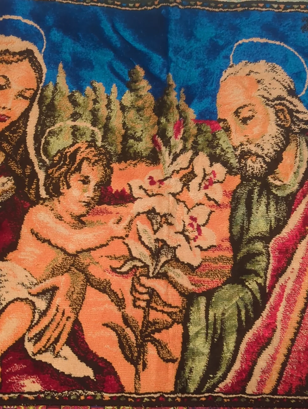 Vintage Holy Family TAPESTRY 39